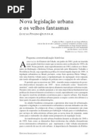 Legislação urbana