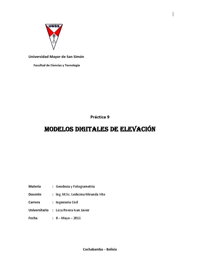 Modelos Digitales de Elevación en Geodesia | PDF | Geodesia | Topografía