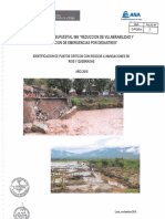 Identificación de Puntos Críticos Con Riesgo A Inundaciones en Ríos y Quebradas Del Año 2018