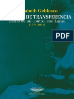 Un amor de transferencia. Diario de mi control con Lacan [Élisabeth Geblesco]