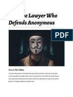 Worksheet Meet The Lawyer Who Defends Anonymous