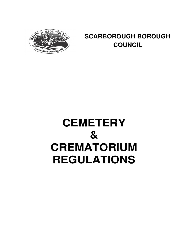Cemetery and crematorium full rules and regulations pdf burial