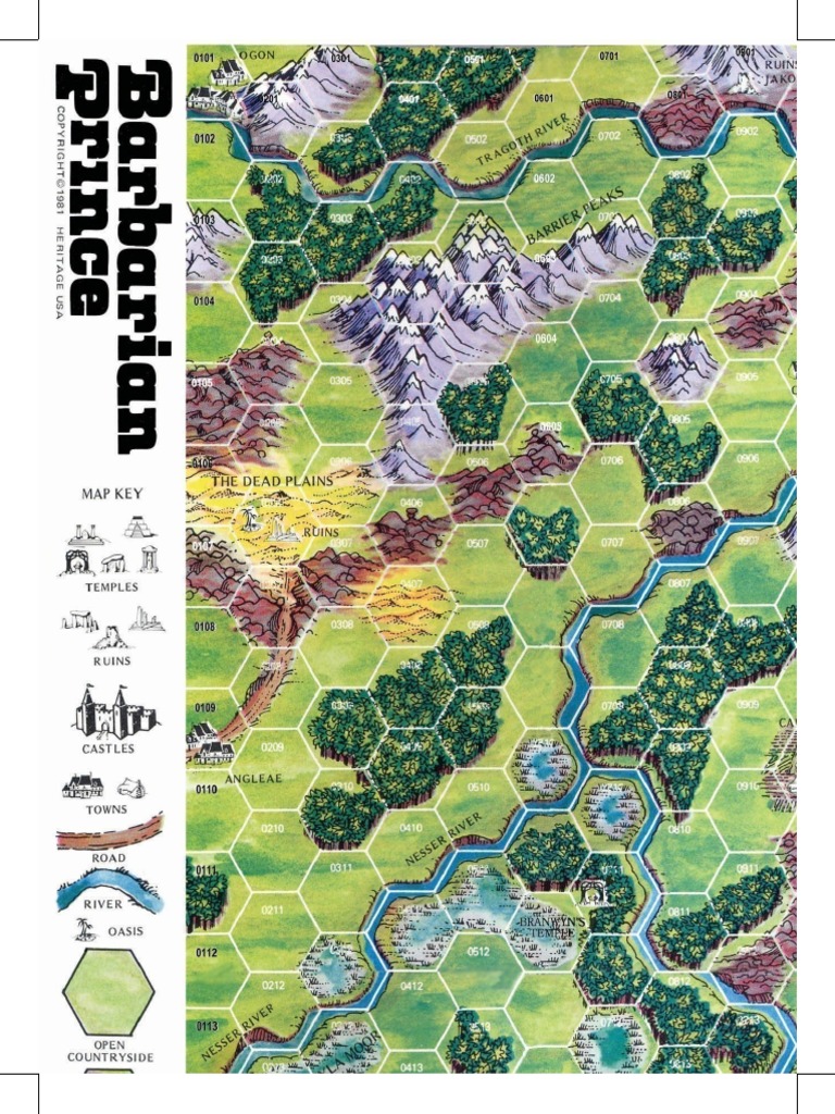 Barbarian Prince Map Large PDF 1