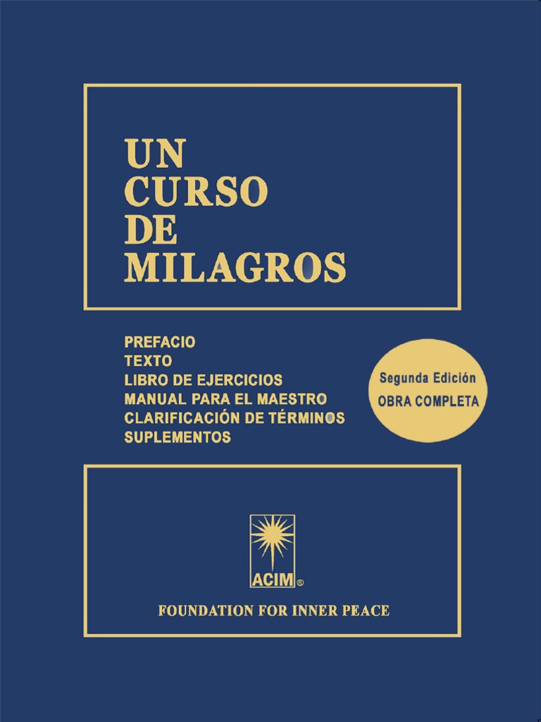 UCDM Completo UN CURSO DE MILAGROS | PDF | Amor | Experiencia