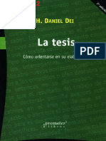 DEI, H. DANIEL - La Tesis (Cómo Orientarse en su Elaboración)