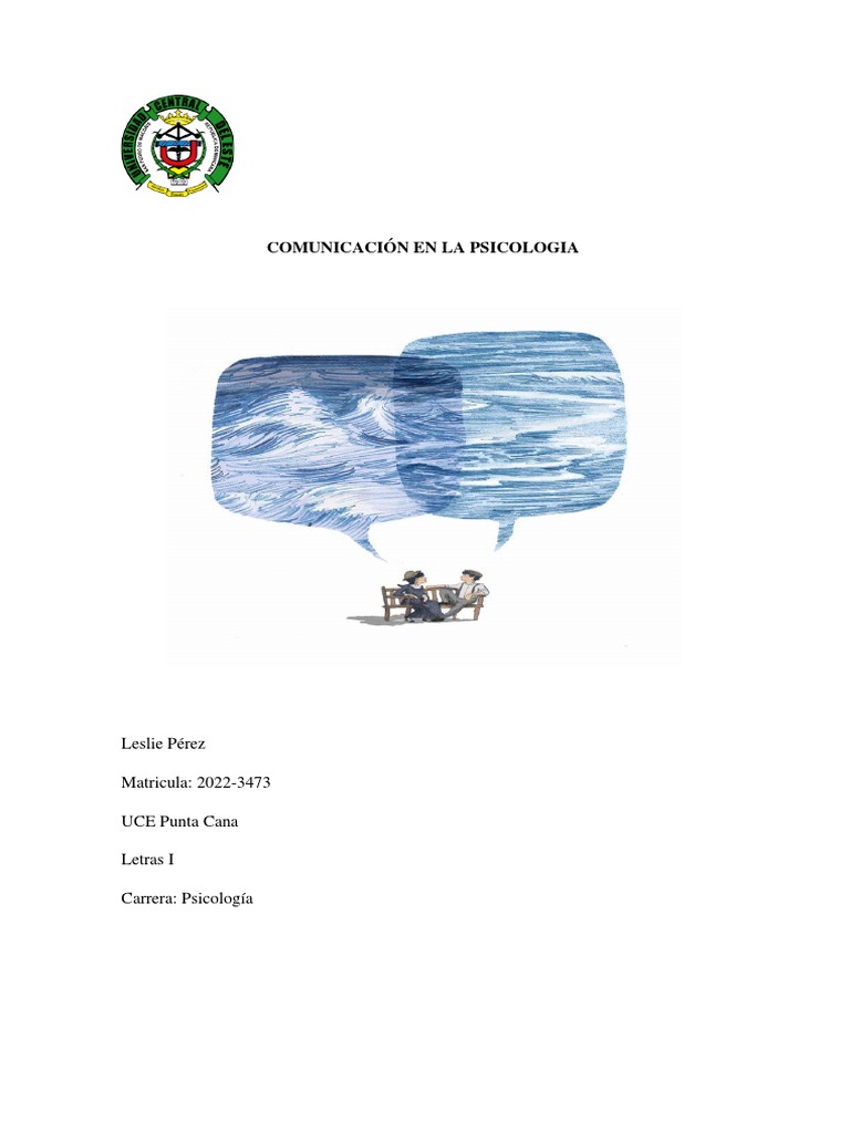 Importancia de la Comunicación en Psicología | PDF