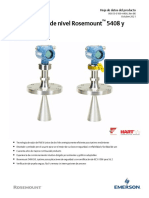 Hoja de Datos Del Producto Rosemount 5408 y 5408 Sis Transmisores de Nivel Es Es 4230260
