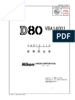Nikon d80 Parts-List