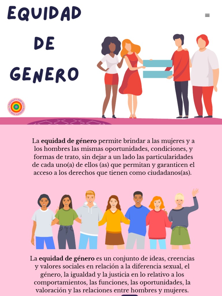 Equidad de Genero | PDF | Mujer | Igualdad de género