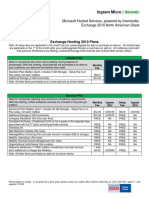 Intermedia - Exchange 2010 Pricing 12-15-09