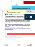 2° A - Ficha 18 Sistema Solar - Ciencias II (Física) - 2° - Profesora Argelia Magali Arcila Juárez
