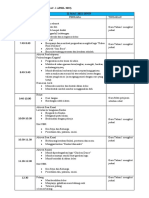 Jadual Transisi Minggu 1