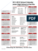 2011-2012 Calendars Premier - Del Rio