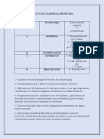 Protocolo Limpieza Profunda