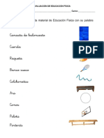 EVALUACIÓN DE EDUCACIÓN FÍSICA