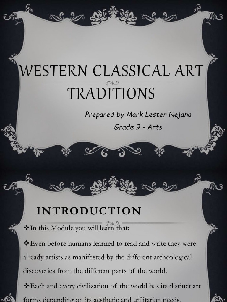 Western Classical Art Traditions Grade 9 PDF