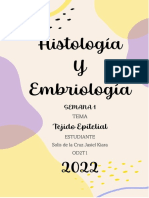 CUESTIONARIO 1 Histologia y Embriologia