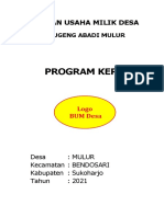 Program Kerja BUMDesa - Mulur