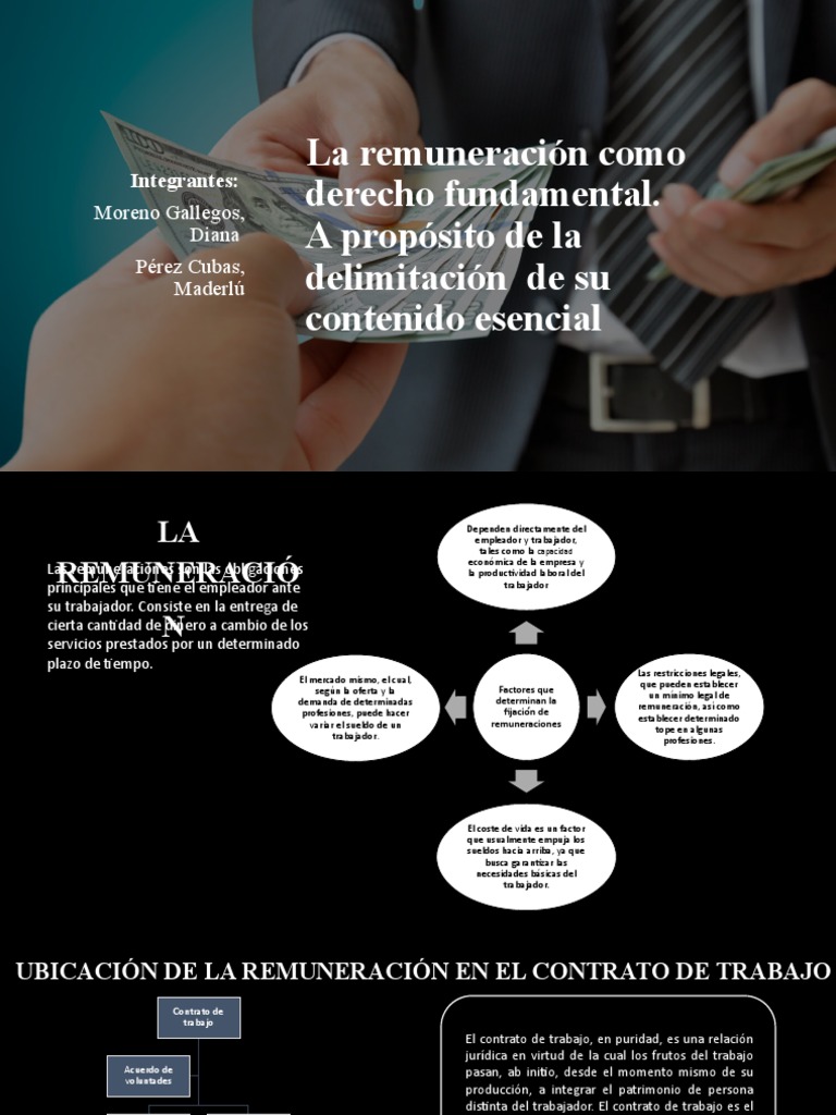 La Remuneración Como Derecho Fundamental | PDF | Salario | Derecho laboral