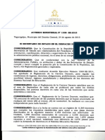 Acuerdo Ministerial No. 1338-SE-2015-Cocursos Docentes 2015 Ejempo de Acto Administrativo