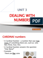 Unit 3 - Dealing With Numbers