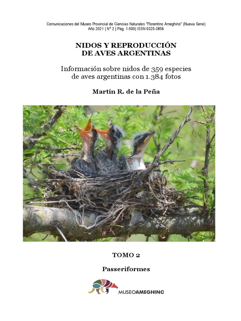 Nidos Y Reproducción De Aves Argentinas Tomo 2 Aves