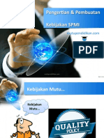 Kebijakan SPMI Pendidikan