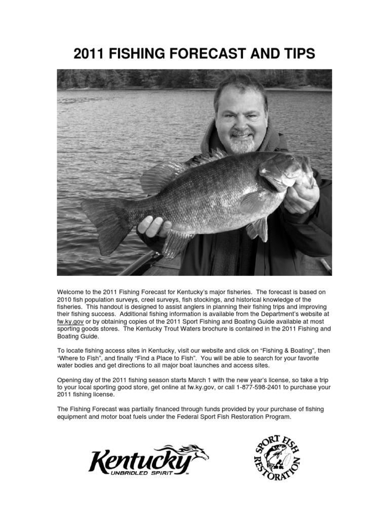 2011 Fishing Forecast and Tips PDF Angling Aquatic Vertebrates