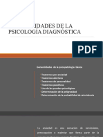 Generalidades de La Psicología Diagnóstica