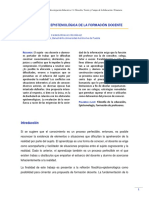 Na Perspectiva Epistemológica de La Formación Docente