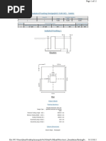 Isolated Footing Design (ACI 318-05) - Metric: Elevation