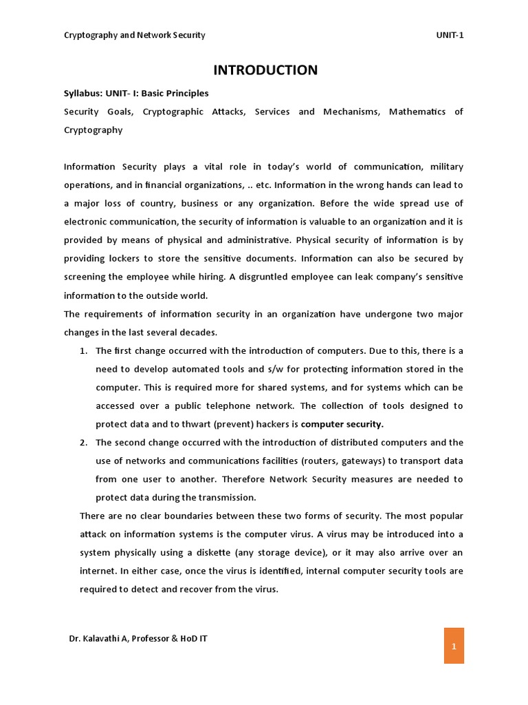 Introduction to Cryptography Security | PDF | Cipher | Encryption