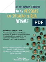 Caracterização das violações de direitos da população em situação de rua em Salvador