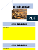 ¿Ayunó Jesús 40 Dias