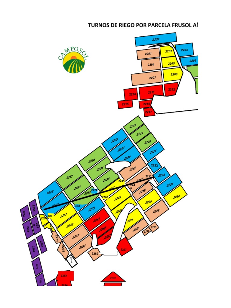 Turnos de Riego Frusol 2016 | PDF