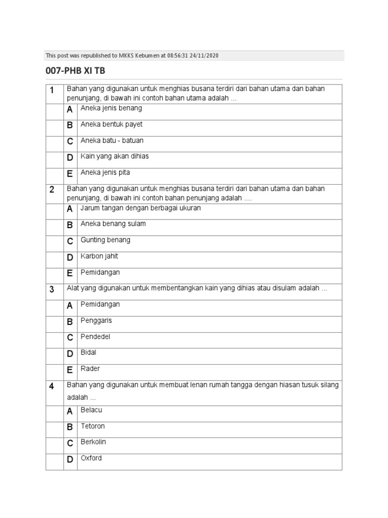 Soal PHB PDF