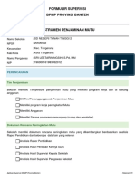 Formulir Supervisi BPMP Provinsi Banten: Perencanaan