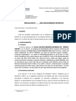 Archivo definitivo de caso de presunto abandono de menor en Pasco