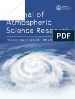 Journal of Atmospheric Science Research - Vol.4, Iss.3 July 2021