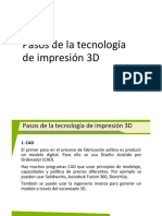 Pasos de La Tecnología de Impresión 3D