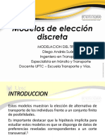 Modelos elección discreta transporte