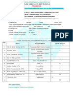 Berita Acara Pembagian Raport