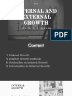 Internal and External Growth
