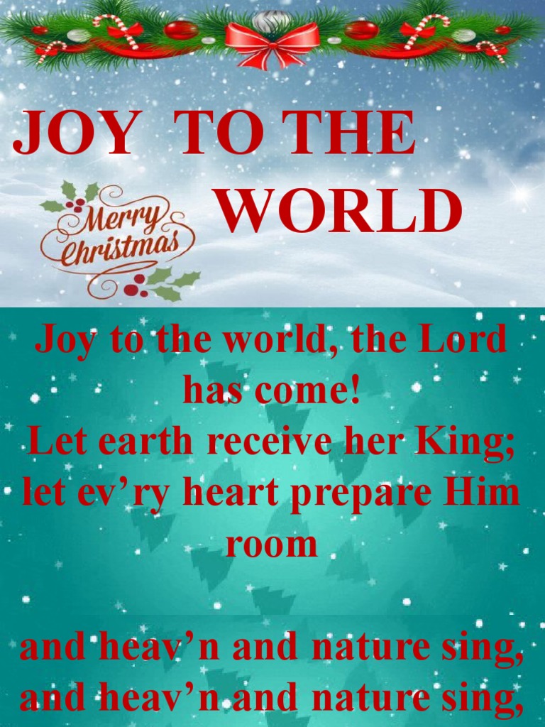 Joy To The World | PDF