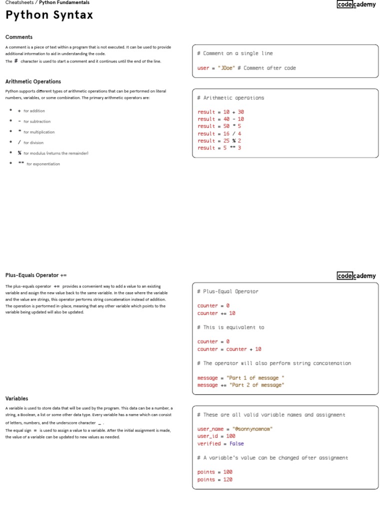 PYTHON3CODECADEMY PDF Parameter Programming) Boolean