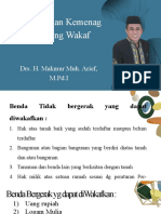 Kebijakan Kemenag TTG Wakaf