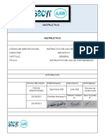 Instructivo Uso de Portabobina