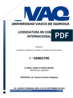 Actividad 6. Secretarías y Organismos en Relación A La Materia de Comercio Exterior