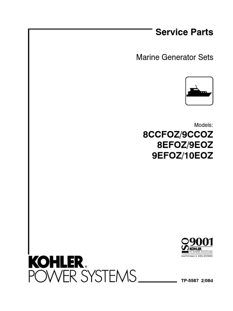 KOHLER PDF Manufactured Goods Vehicle Parts