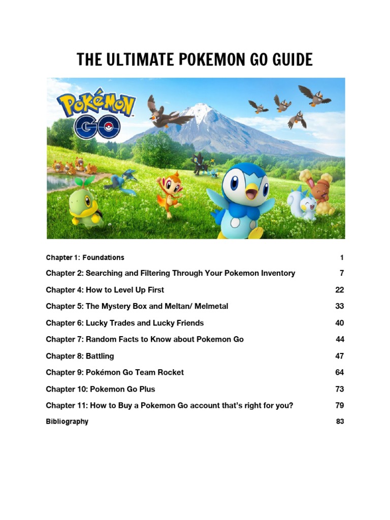The Ultimate Guide To Pokemon Go EBOOK-1952361 | PDF | Pokémon Go | Pokémon